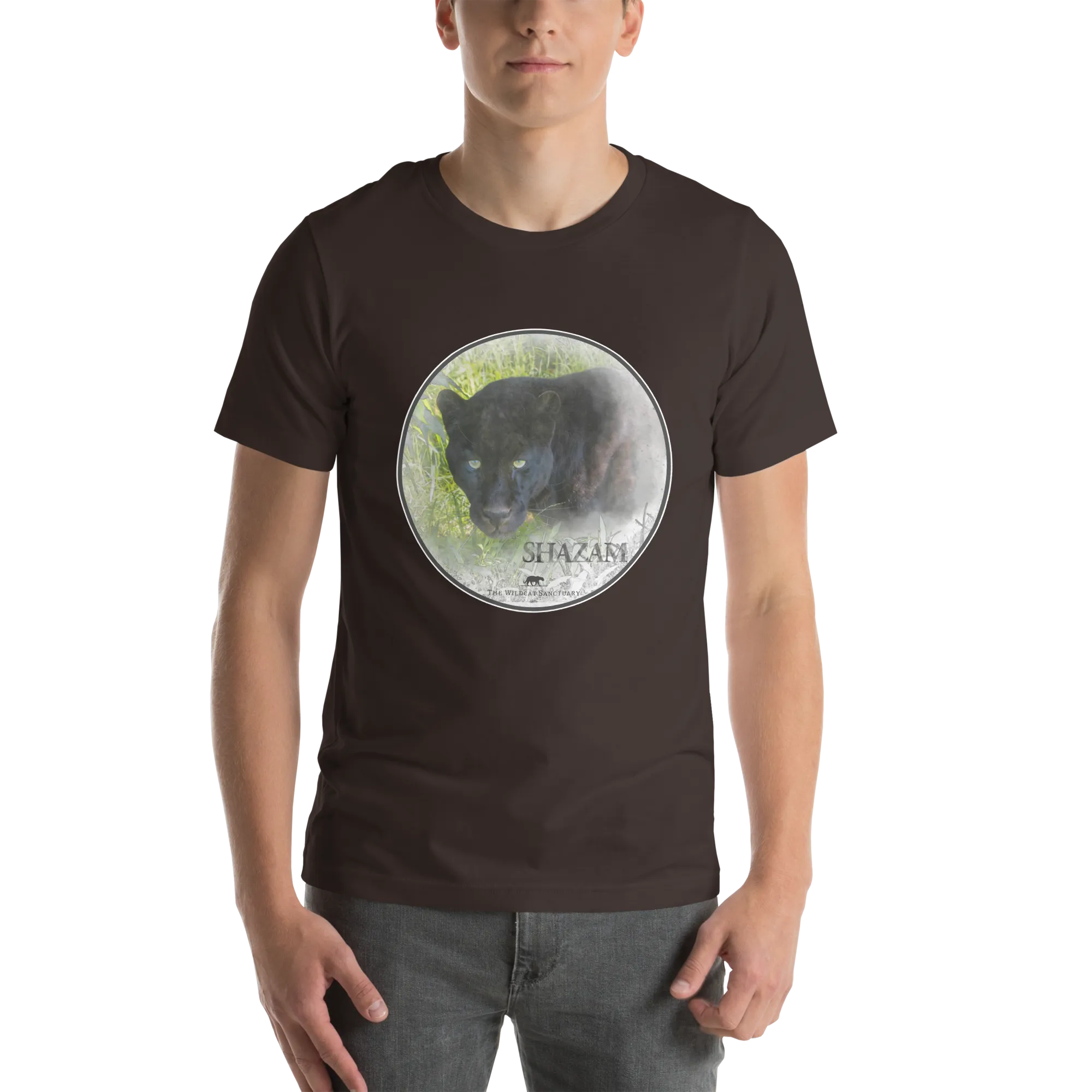 Black Leopard Shazam Short Sleeve T-Shirt