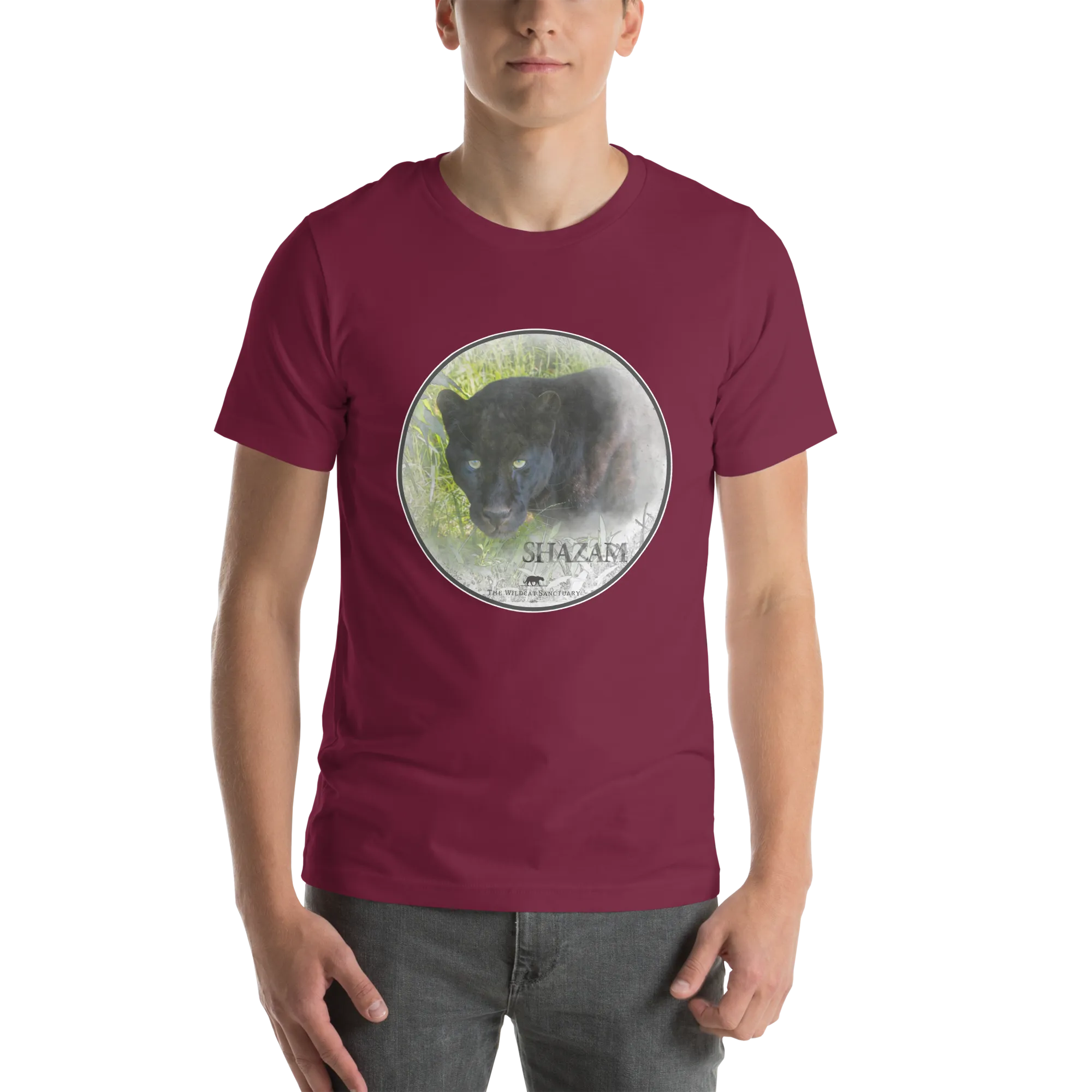 Black Leopard Shazam Short Sleeve T-Shirt