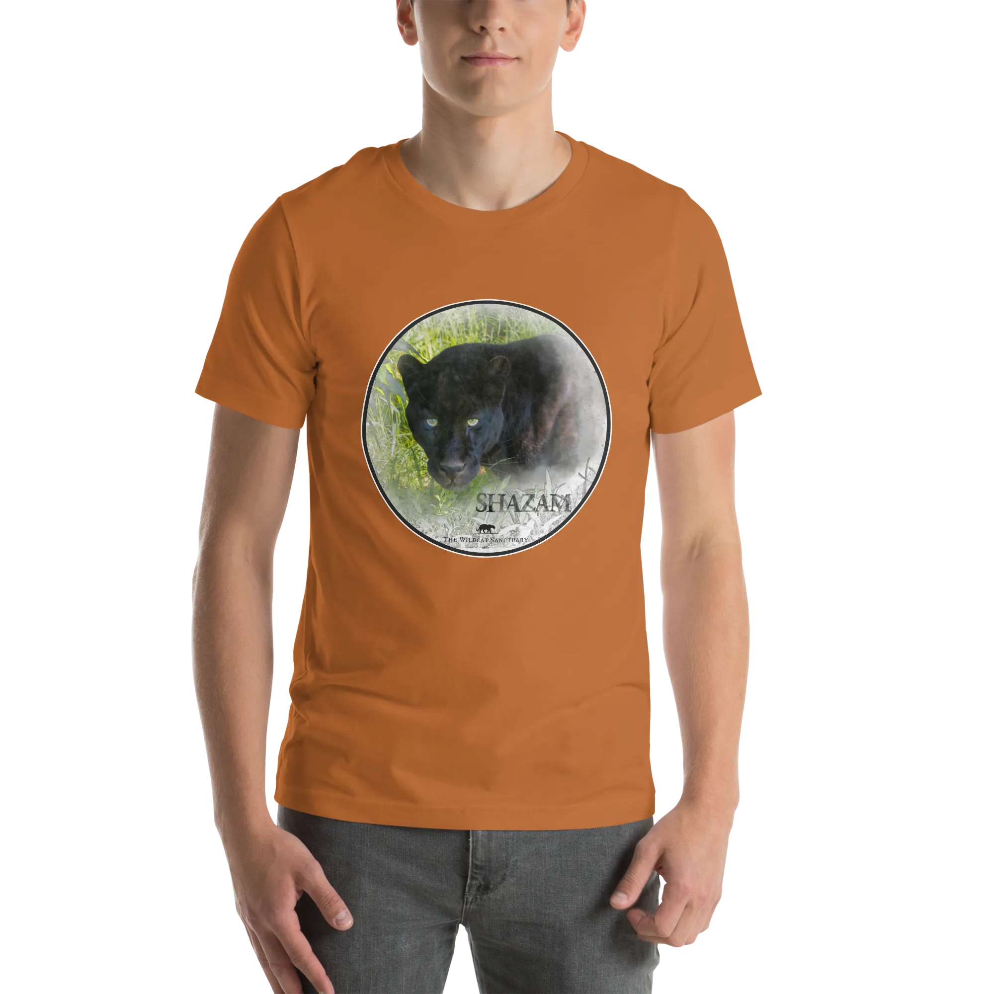 Black Leopard Shazam Short Sleeve T-Shirt