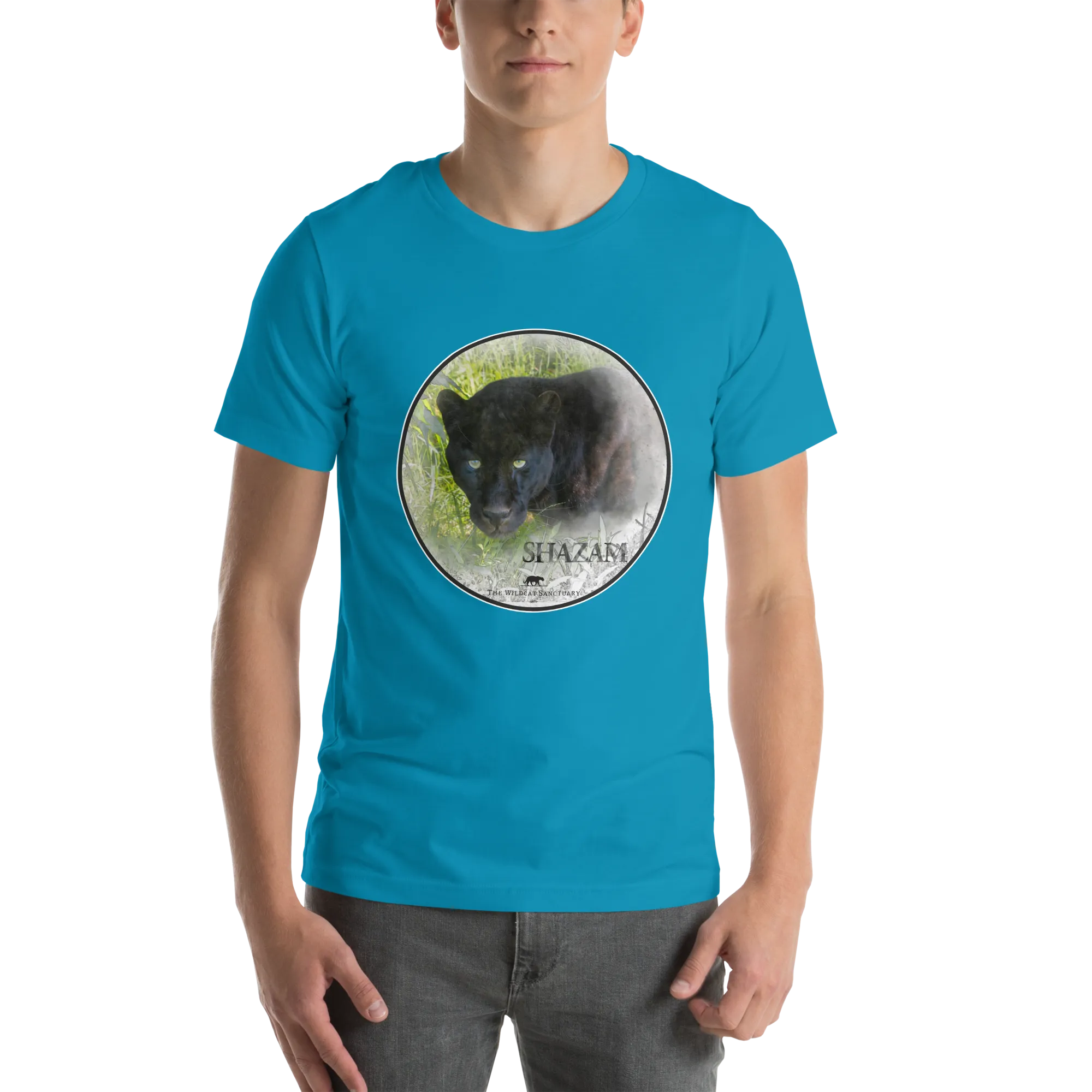 Black Leopard Shazam Short Sleeve T-Shirt