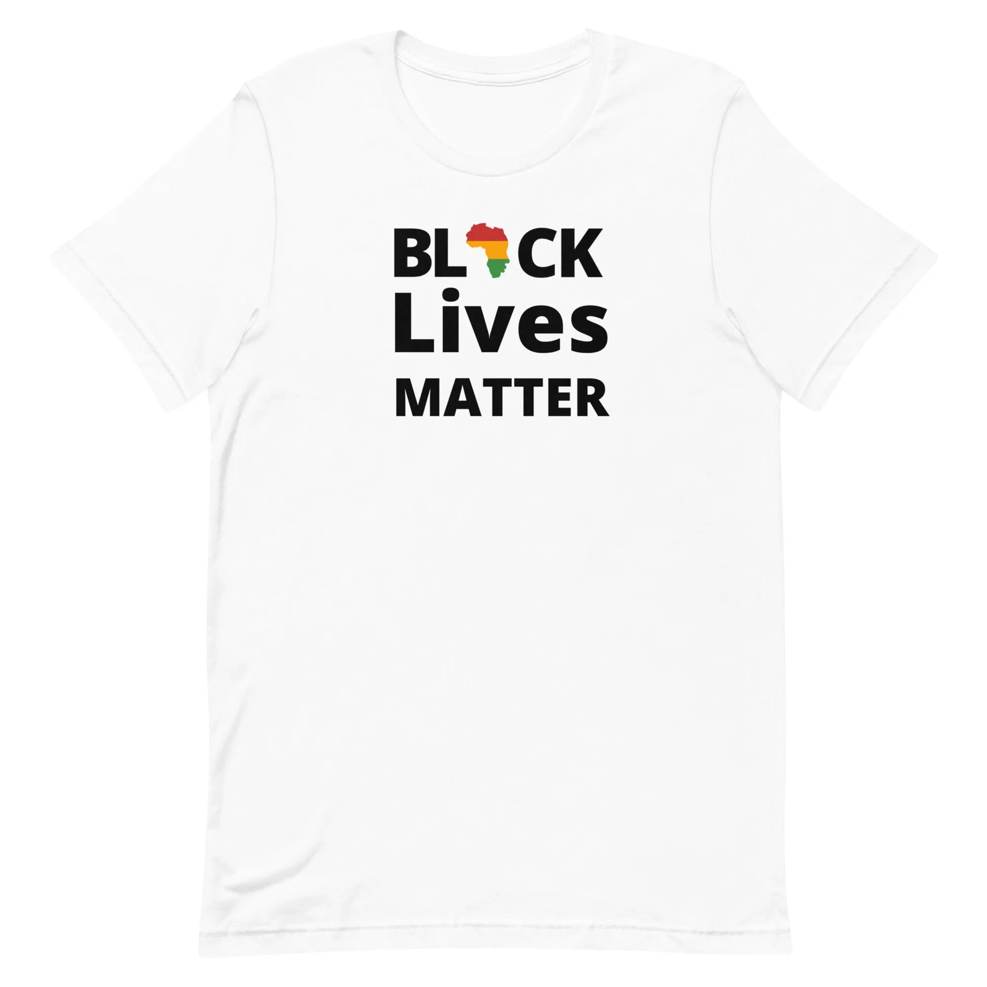 Black Lives Matter Unisex white t-shirt