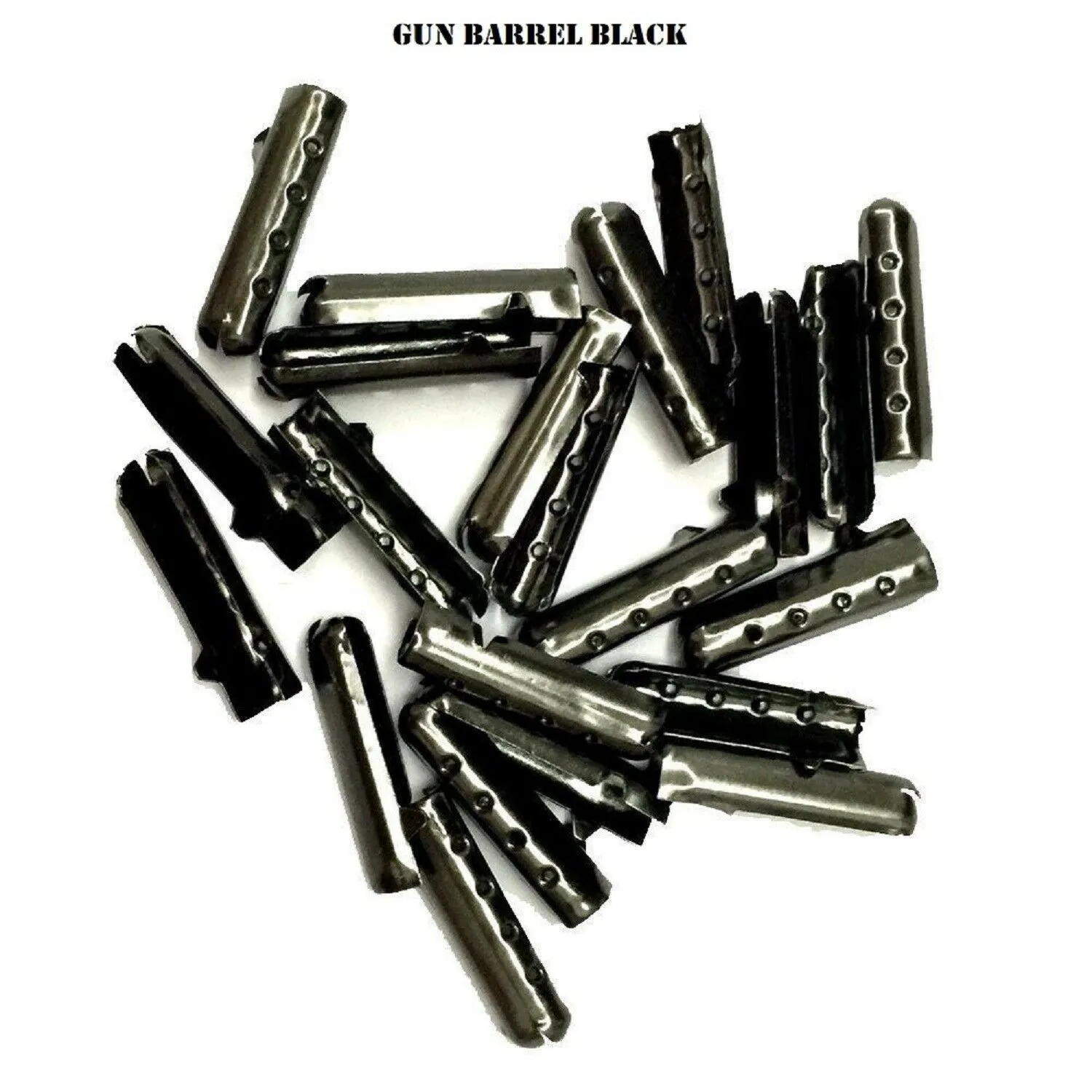 Black Reflective Boot Laces 550 Paracord Steel Tip