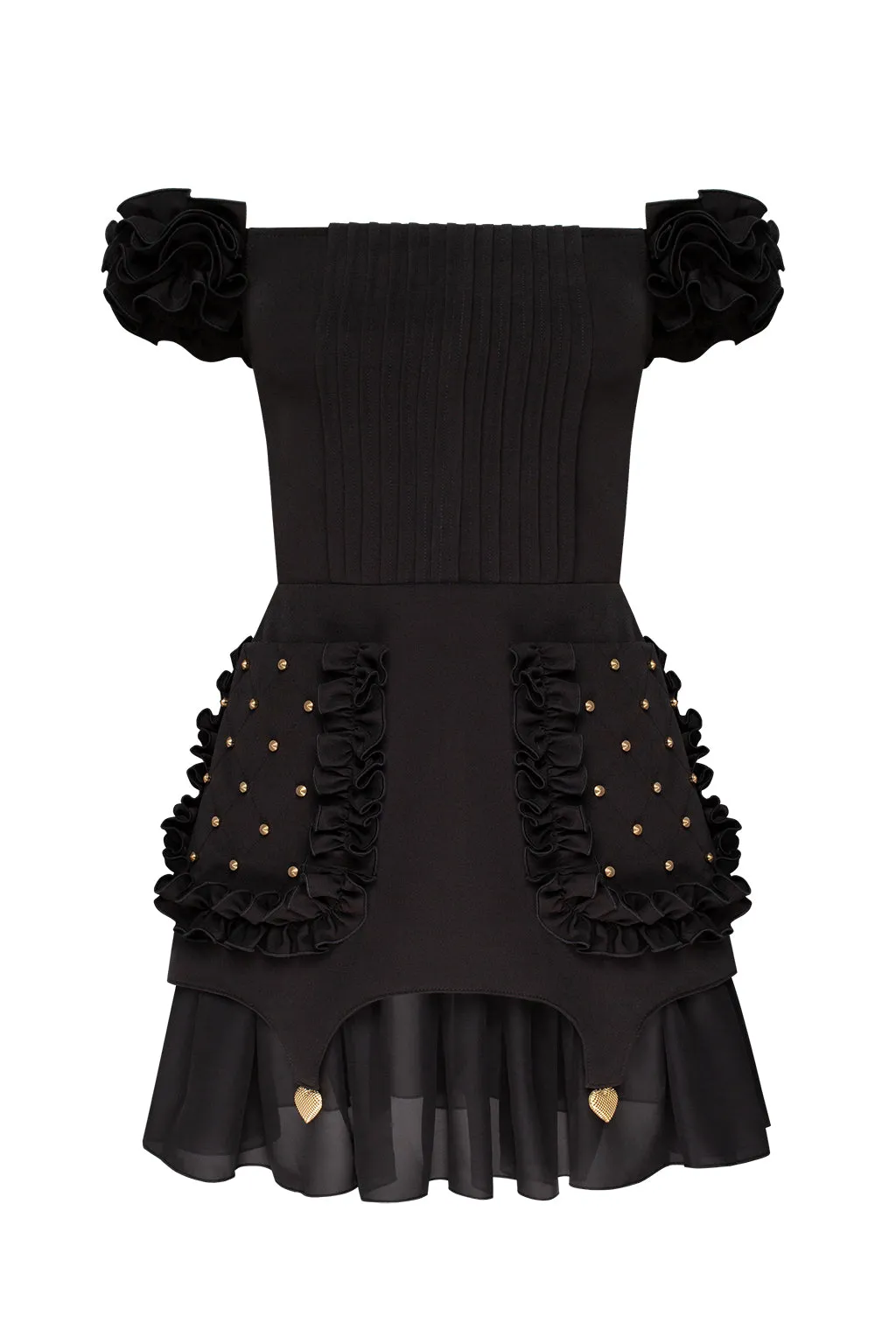 Black Ruffled Dress