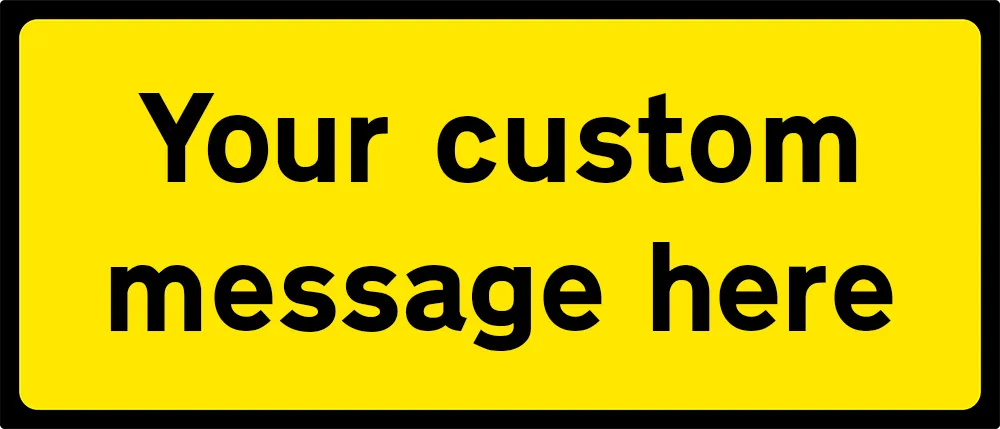 Black/Yellow - 1050x450mm