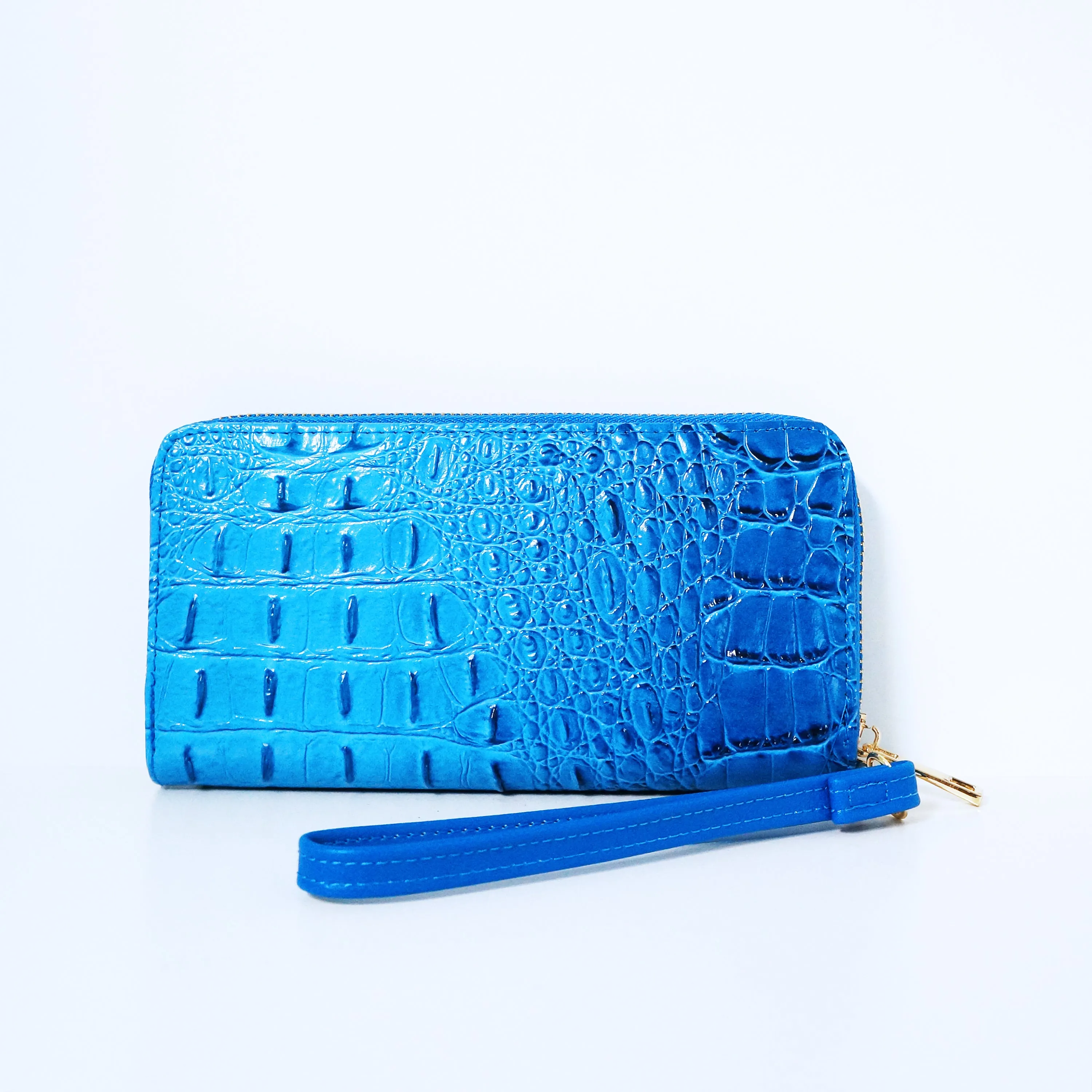 Blue Crocodile Wallet | ALPHONSINA
