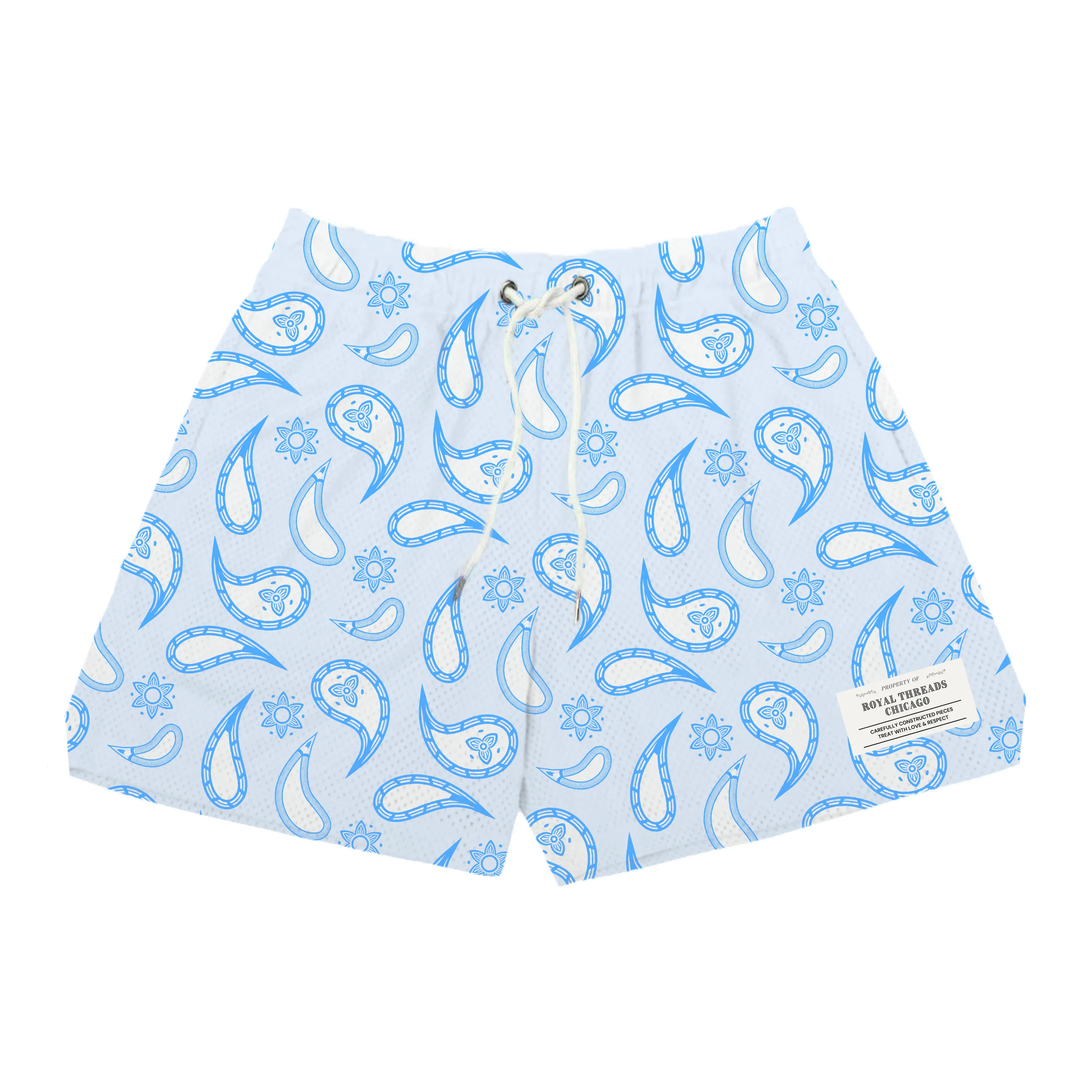 BLUE PAISLEY MESH