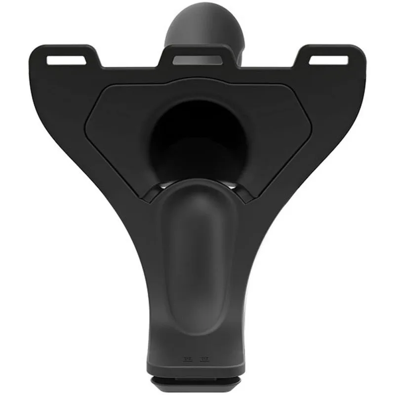 Body Extensions - Hollow Large  Strap-on  2-Piece Set With  Vibrator - Black