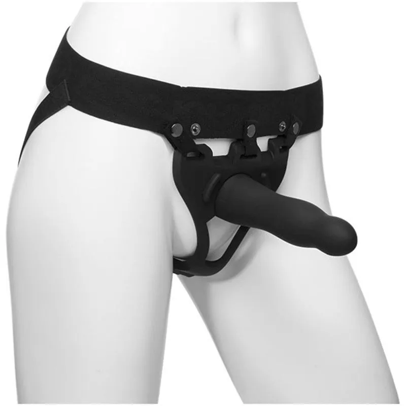 Body Extensions - Hollow Slim  Strap-on  2-Piece Set - Black