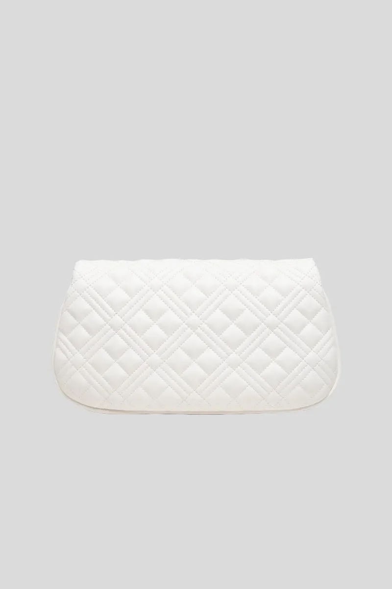 Borsa Quilted Nappa Pu - Bianco