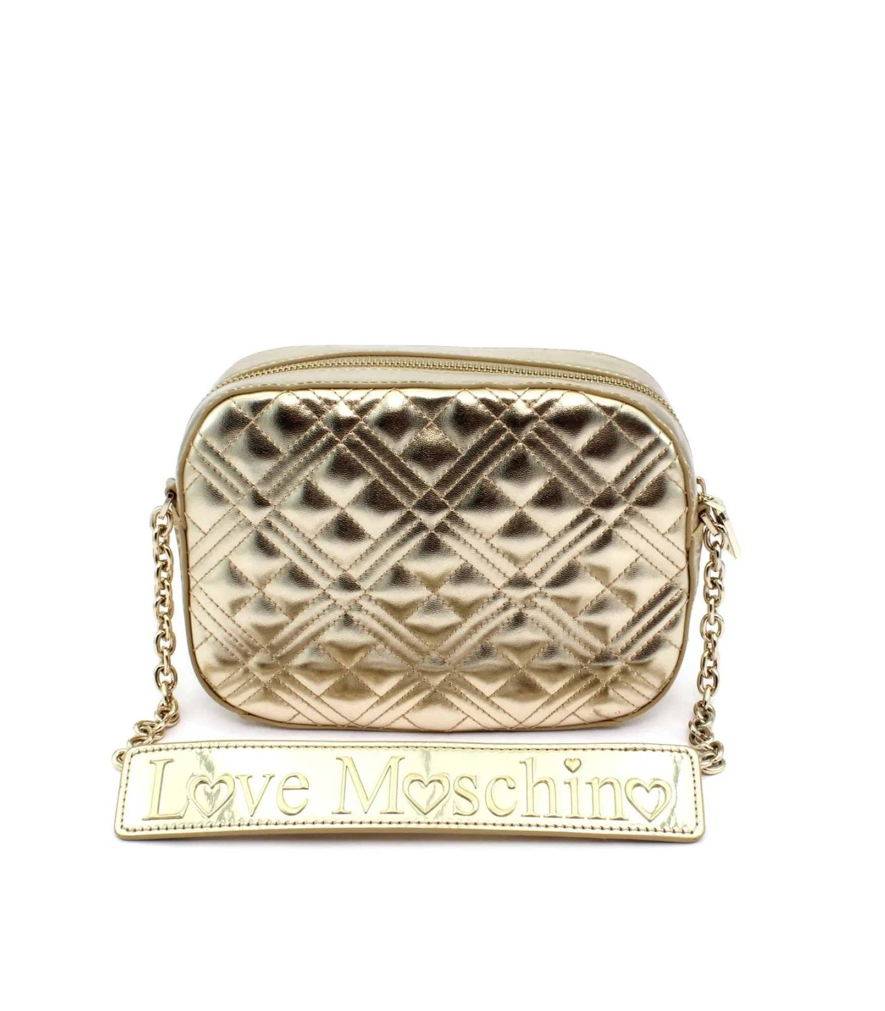 Borsa Quilted Nappa Pu - Platino