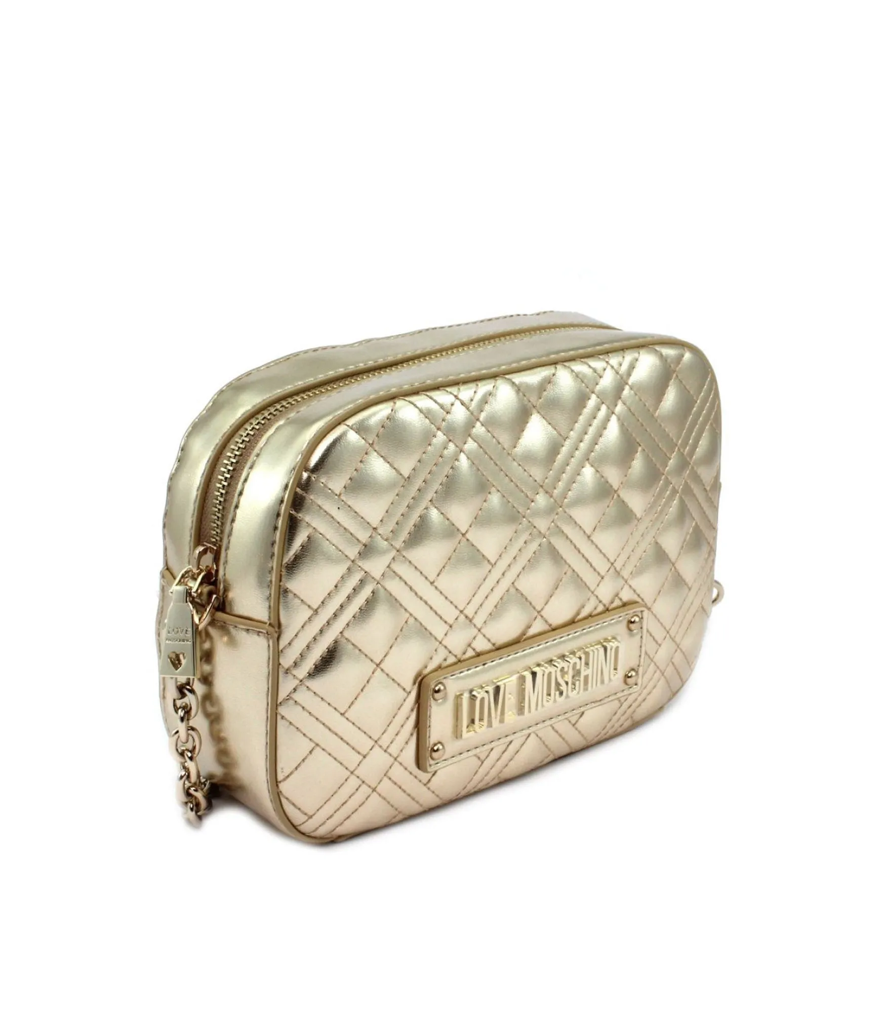 Borsa Quilted Nappa Pu - Platino