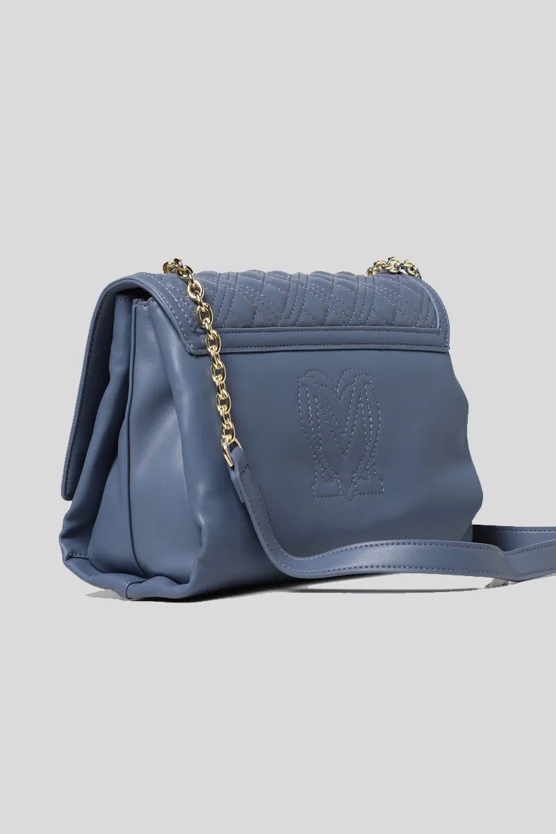 Borsa Quilted Pu - Denim
