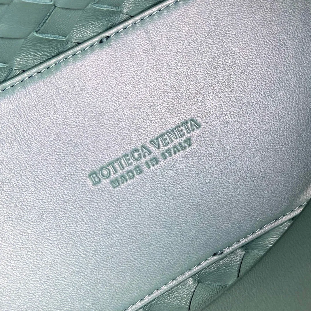 Bottega Veneta Andiamo Mint Green Natural Leather Gold Hardware