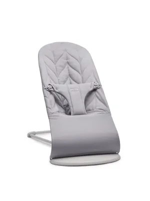 BOUNCER BLISS - LIGHT GREY - QUILTED COTTON