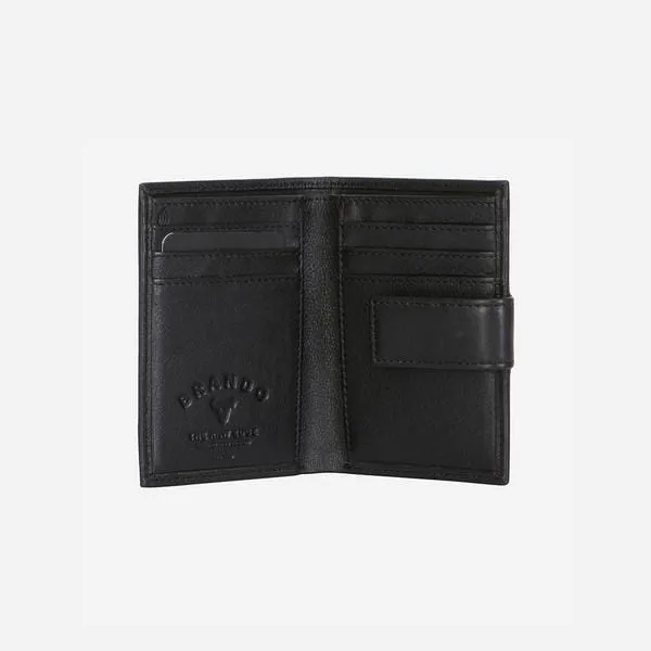 Brando Slim Leather Card Holder Black