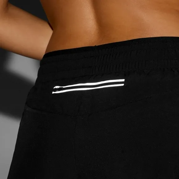 Breathe Run SHORT - Black / Reflective Silver