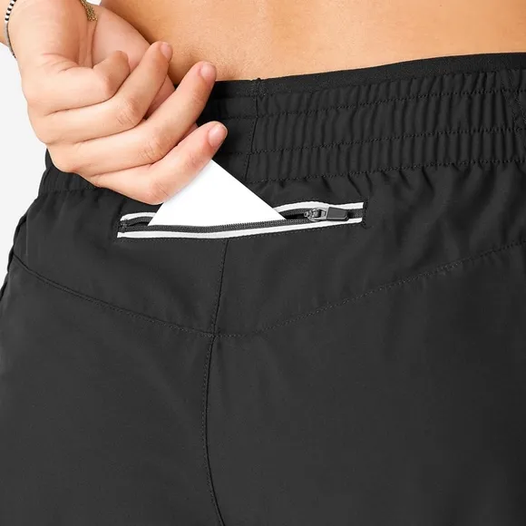 Breathe Run SHORT - Black / Reflective Silver