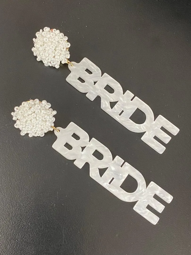 Bride Earrings & Bags