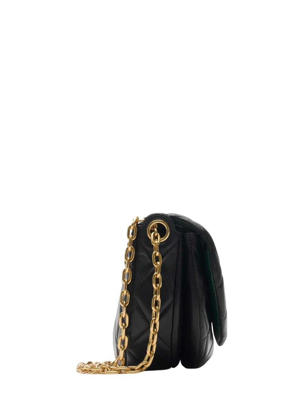 Burberry Quilted Rocking Horse Bag in Black/Gold