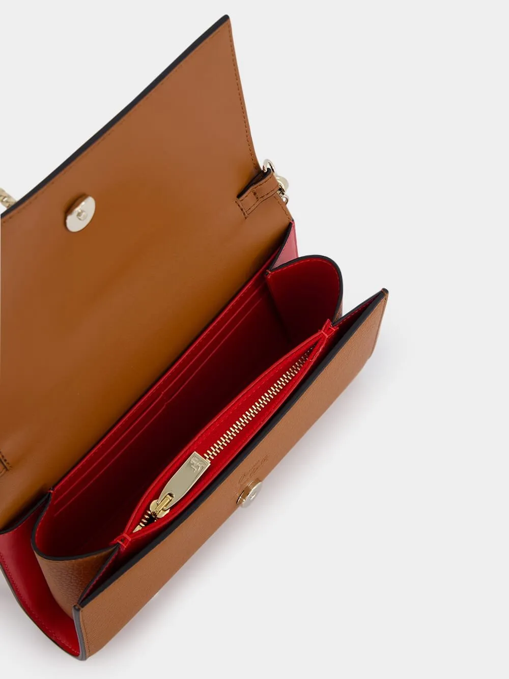 By My Side Brown Clutch