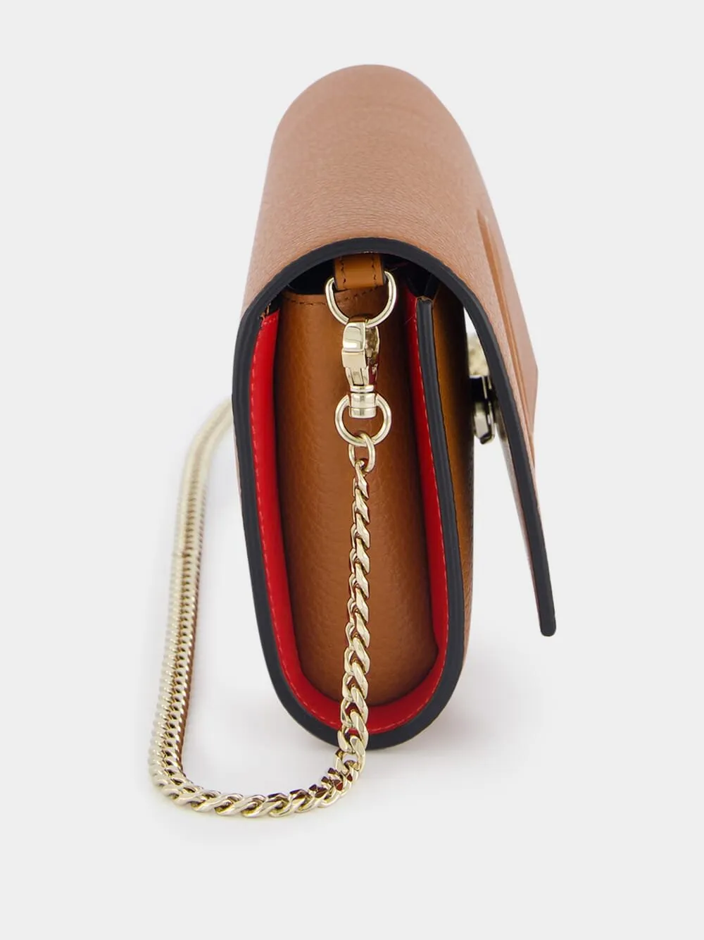 By My Side Brown Clutch