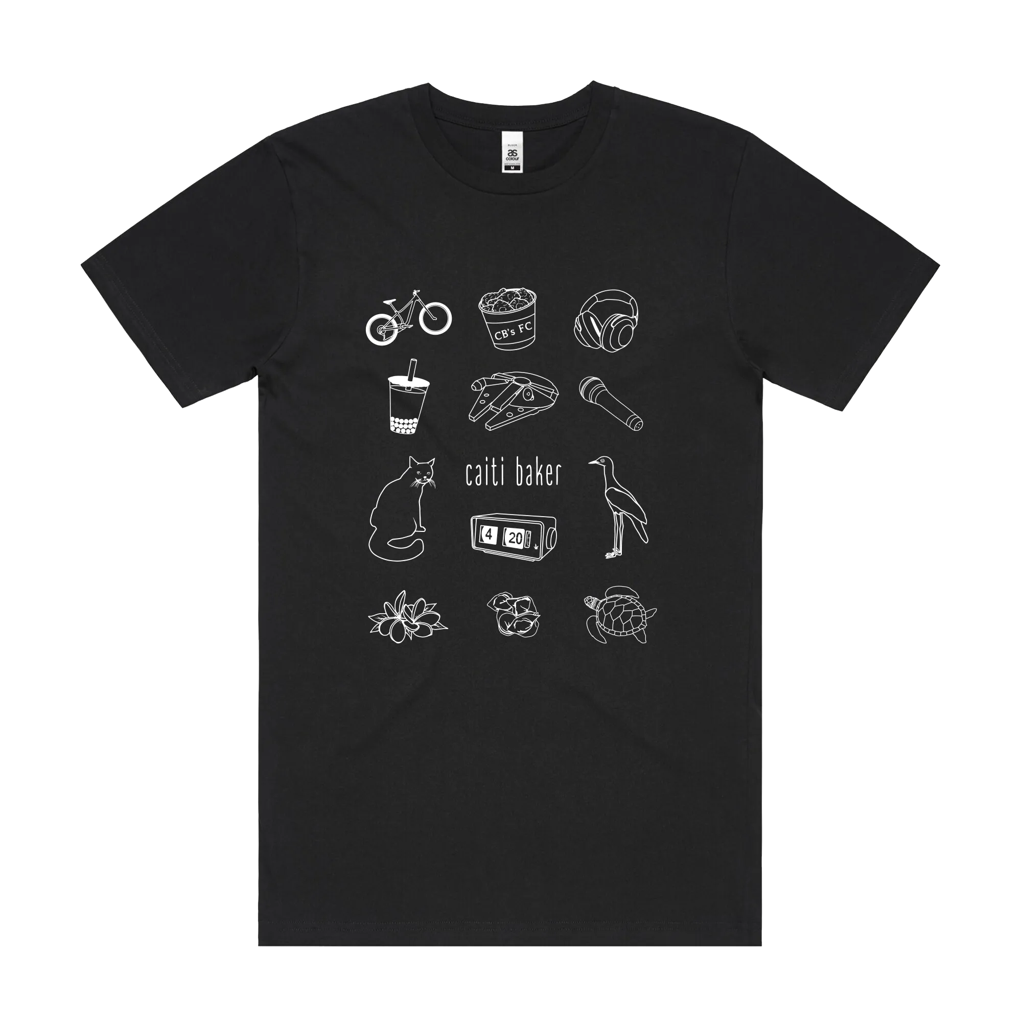 Caiti Baker | Icons T-Shirt (Black)