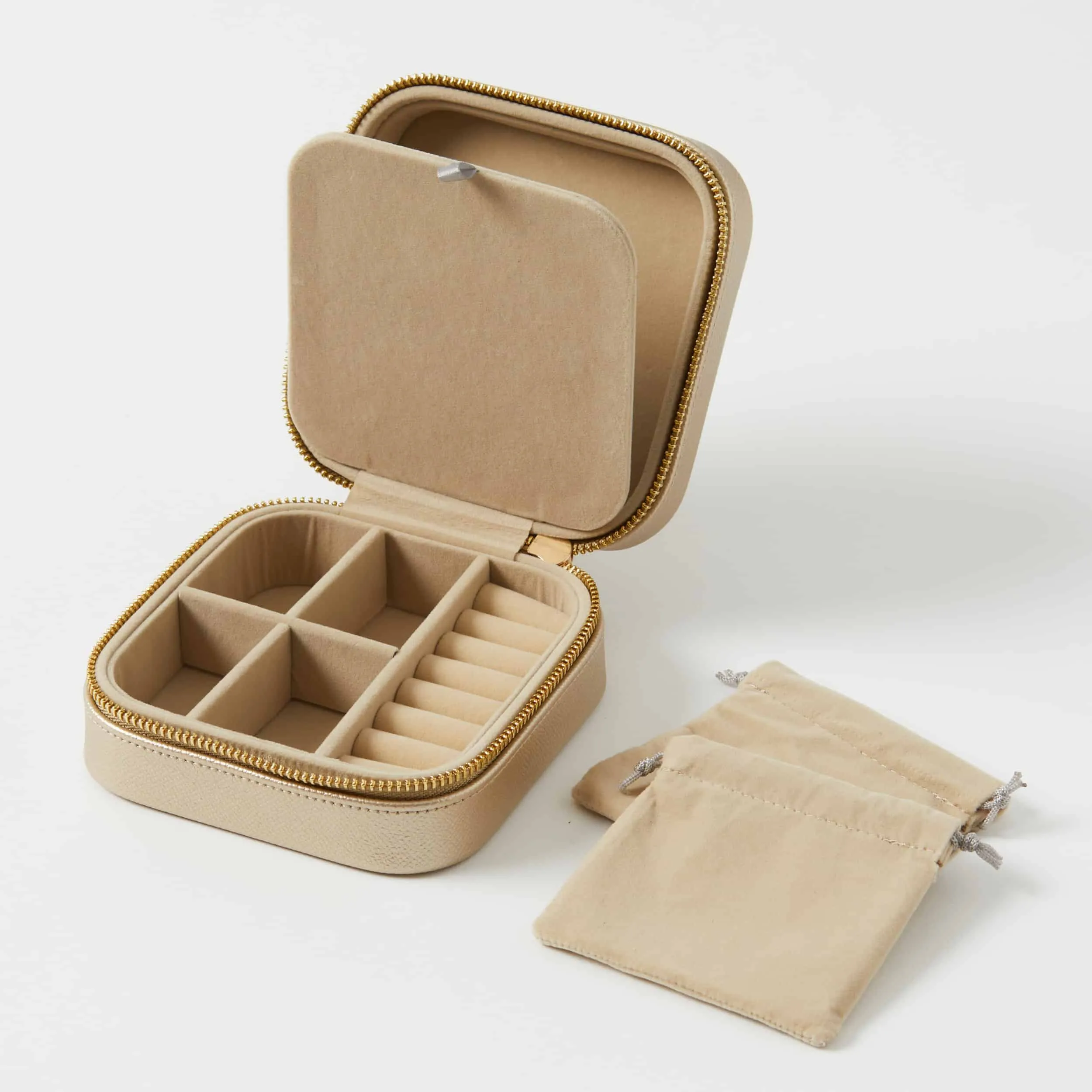 CALLA SQUARE JEWELLERY CASE | GOLD