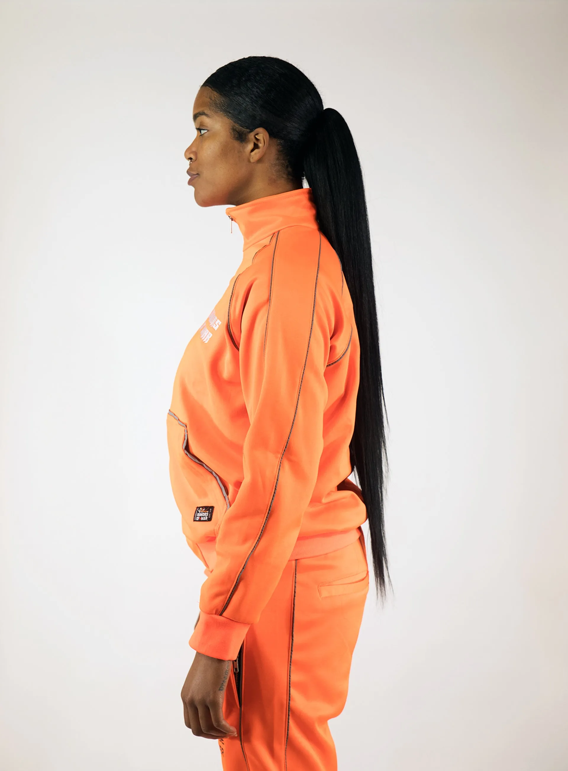 Caution Orange Worldwide Reflective Track Top