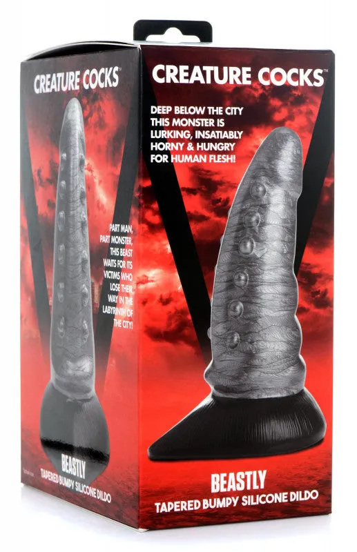 Cc Beastly Tapered Bumpy Silicone  - Silver