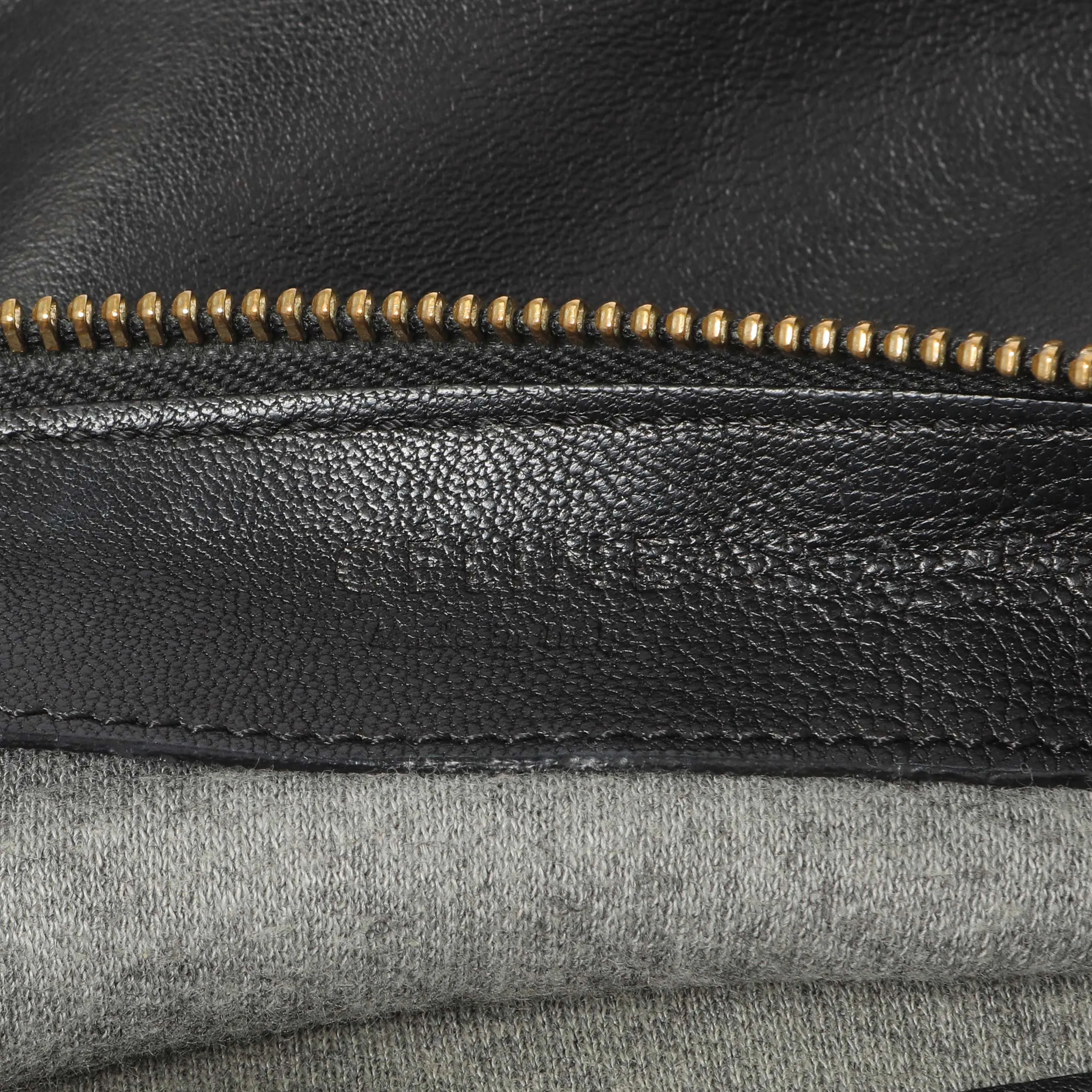 Celine Black Lambskin Small Trio Crossbody