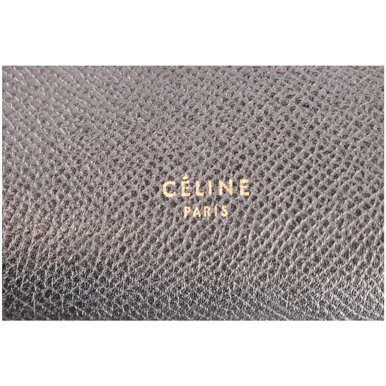 CELINE Micro Belt Grained Calfskin 2Way Shoulder Bag Black