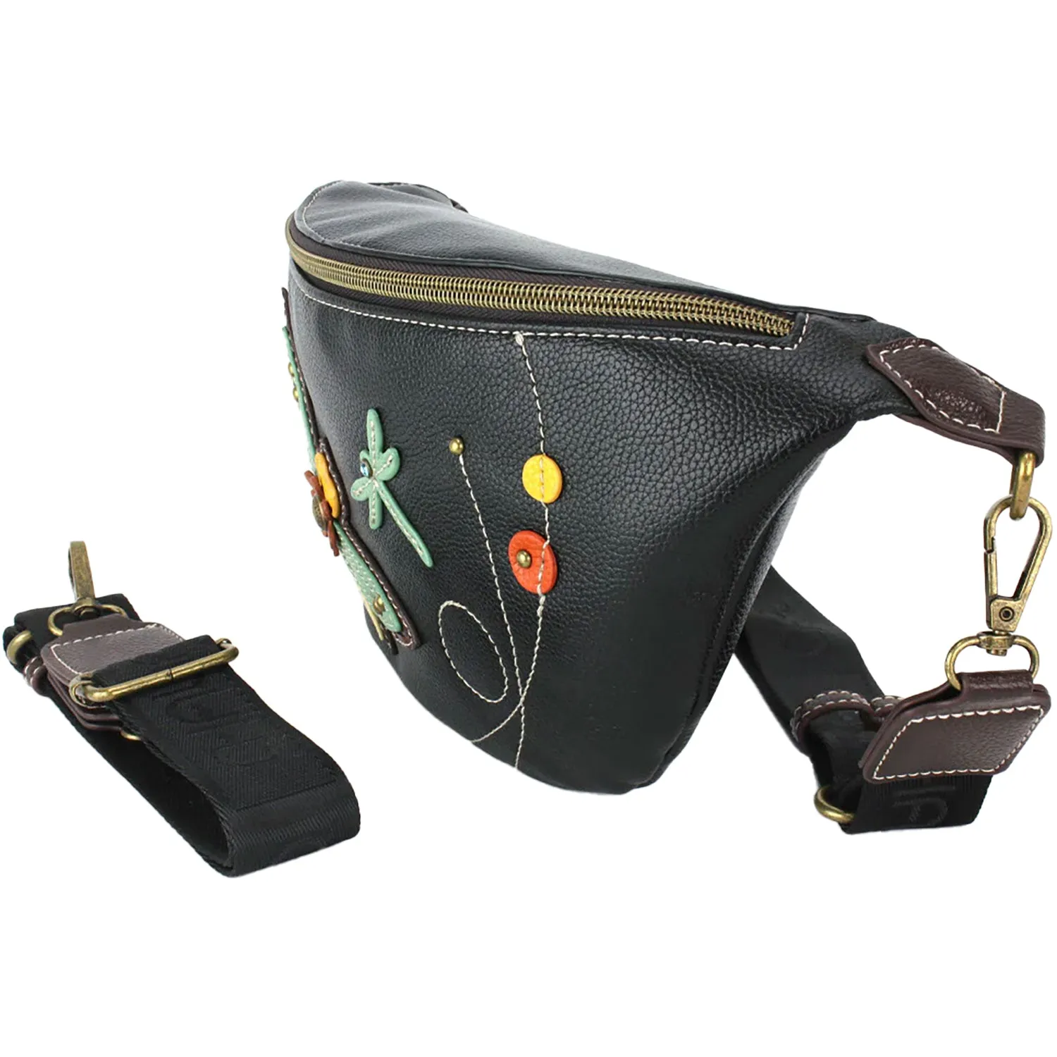 Chala Dragonfly Fanny Pack Black