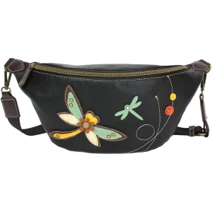 Chala Dragonfly Fanny Pack Black