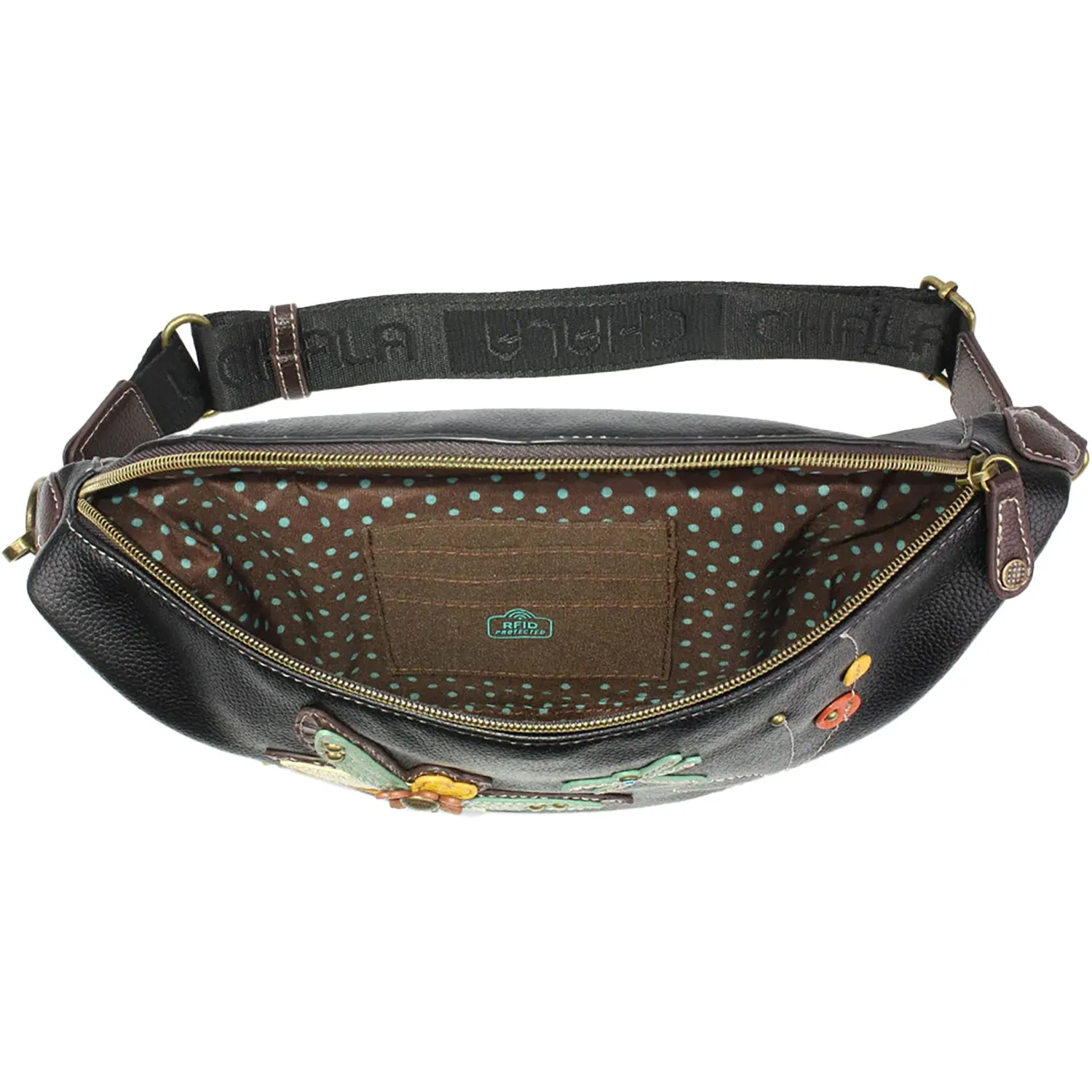 Chala Dragonfly Fanny Pack Black