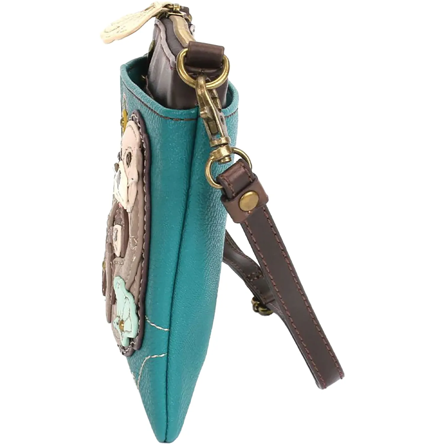 Chala Handbags Otter Lazercut Mini Xbody Turquoise