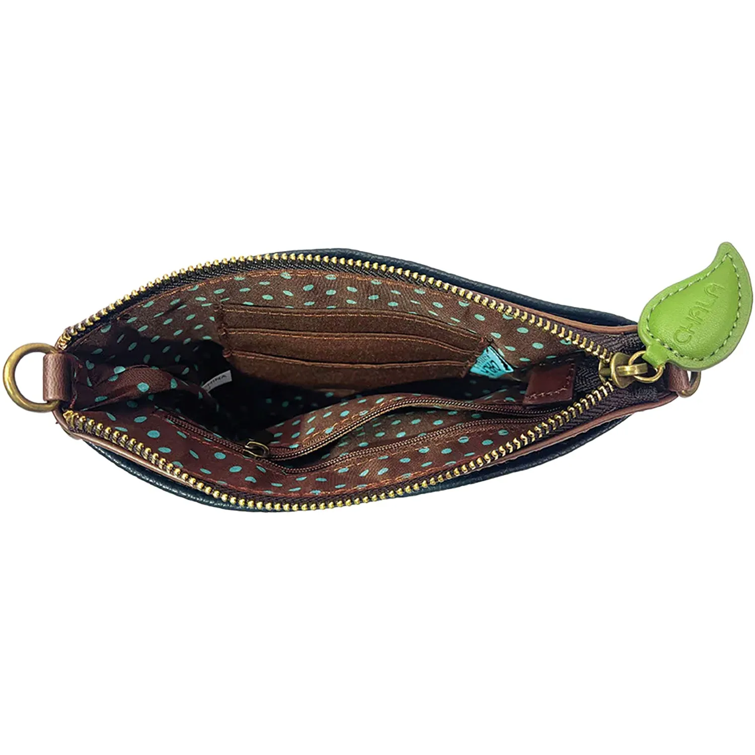 Chala Handbags Otter Lazercut Mini Xbody Turquoise
