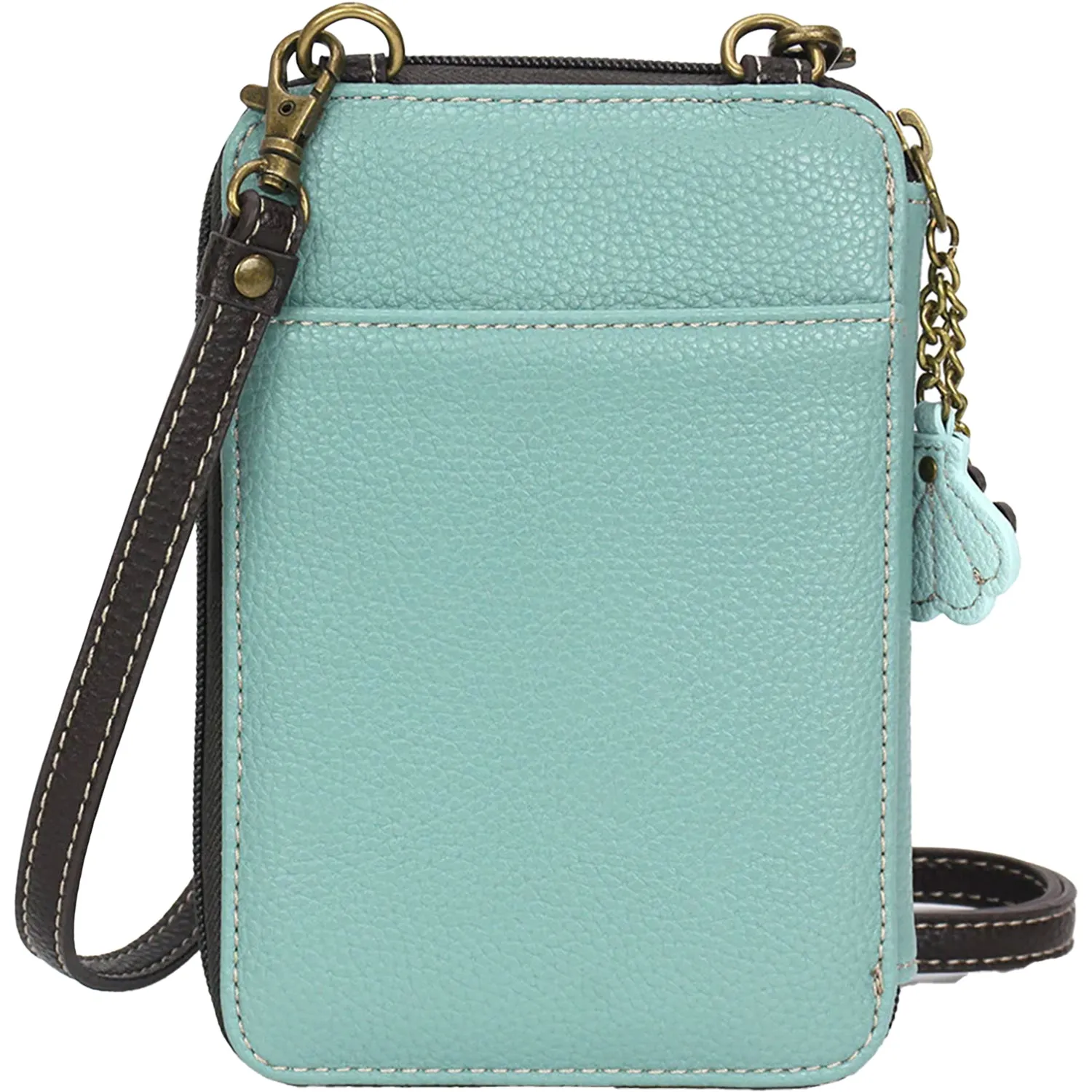Chala Handbags Turtle Wallet Crossbody Blue