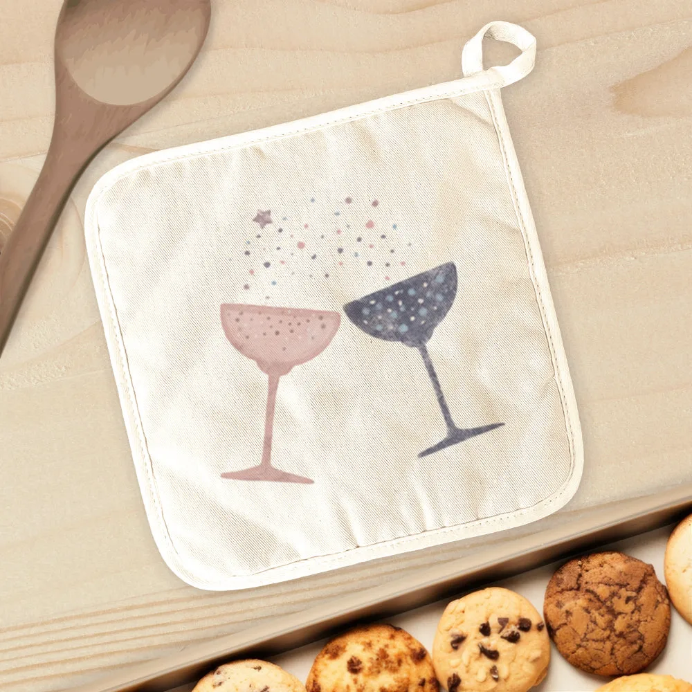 Champagne Toast - Cotton Pot Holder
