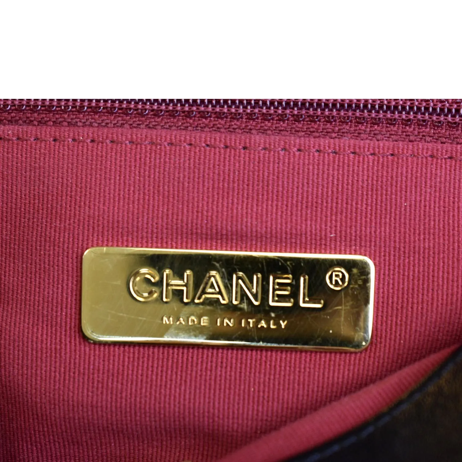 CHANEL 19 Flap Quilted Lambskin Leather Shoulder Bag Black