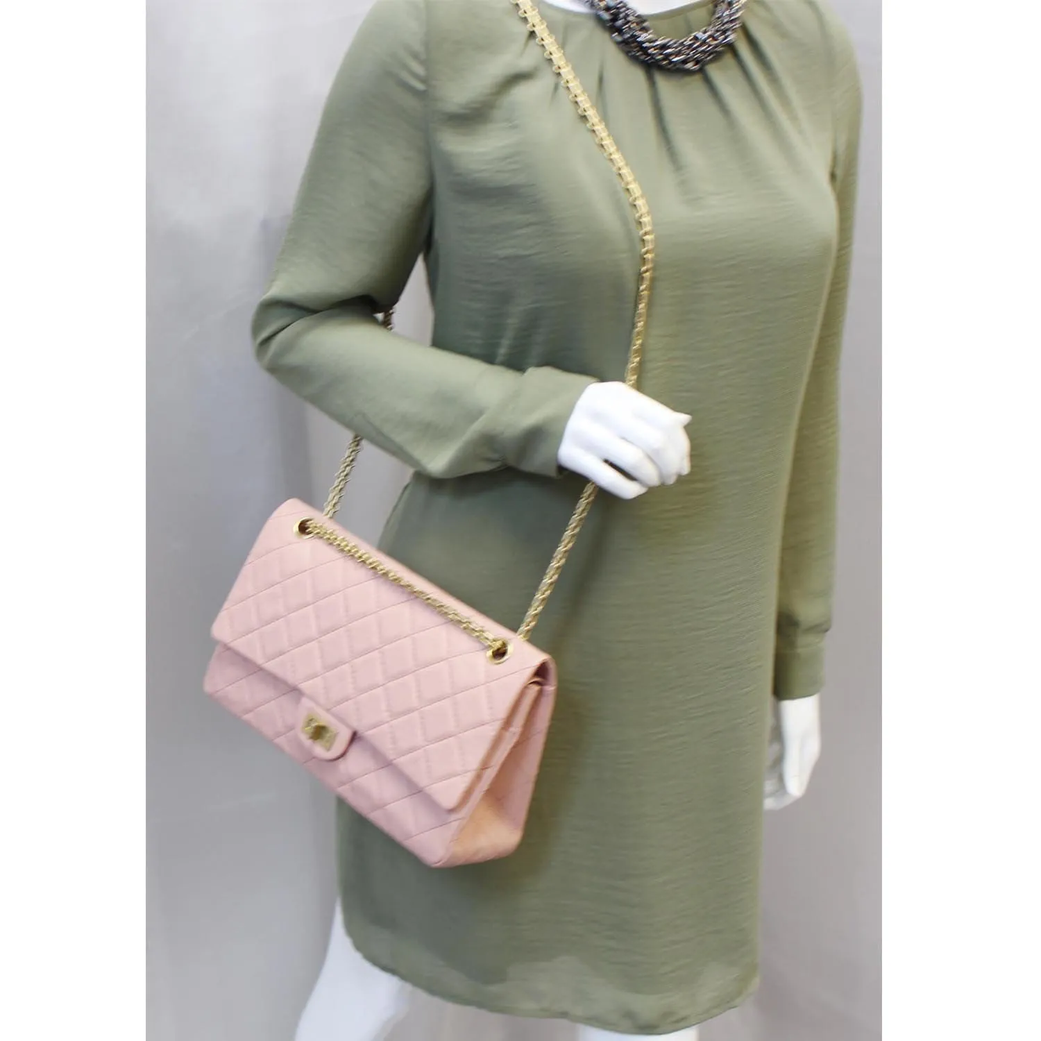 CHANEL 2.55 Reissue Double Flap Pink Shoulder Bag