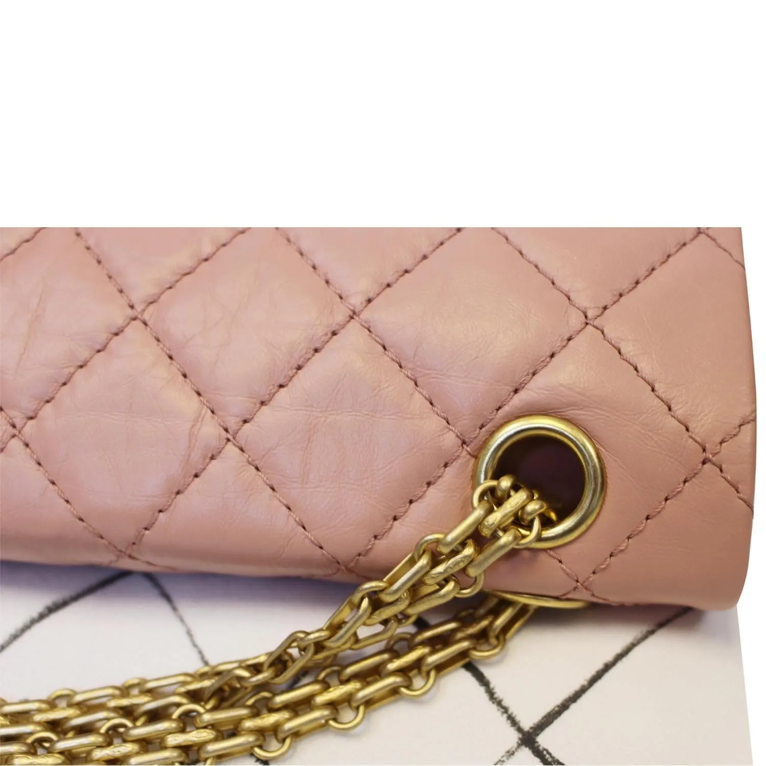 CHANEL 2.55 Reissue Double Flap Pink Shoulder Bag