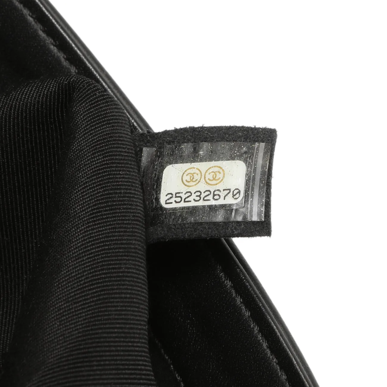 Chanel Black Calfskin Chevron Quilted Medium Boy Bag
