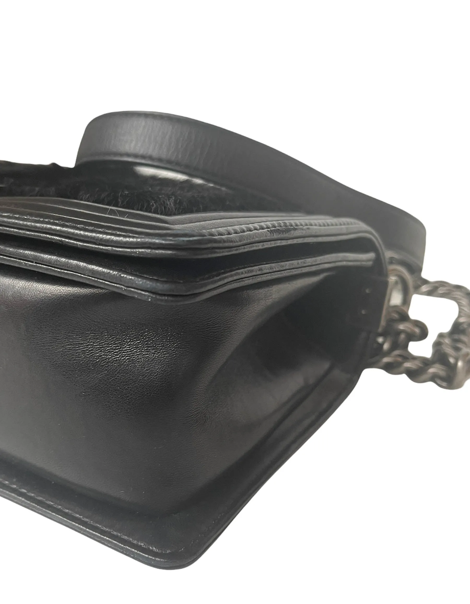 Chanel Black Goat Hair Medium Celtic Boy Flap Bag