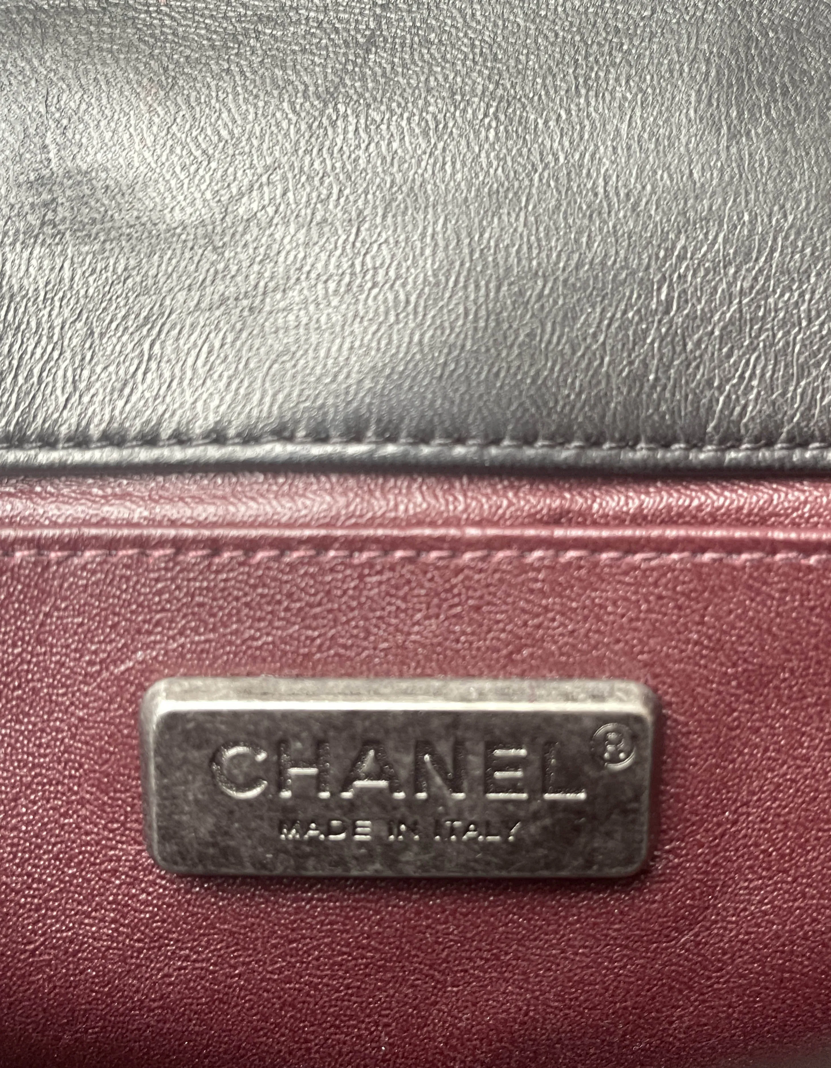 Chanel Black Goat Hair Medium Celtic Boy Flap Bag