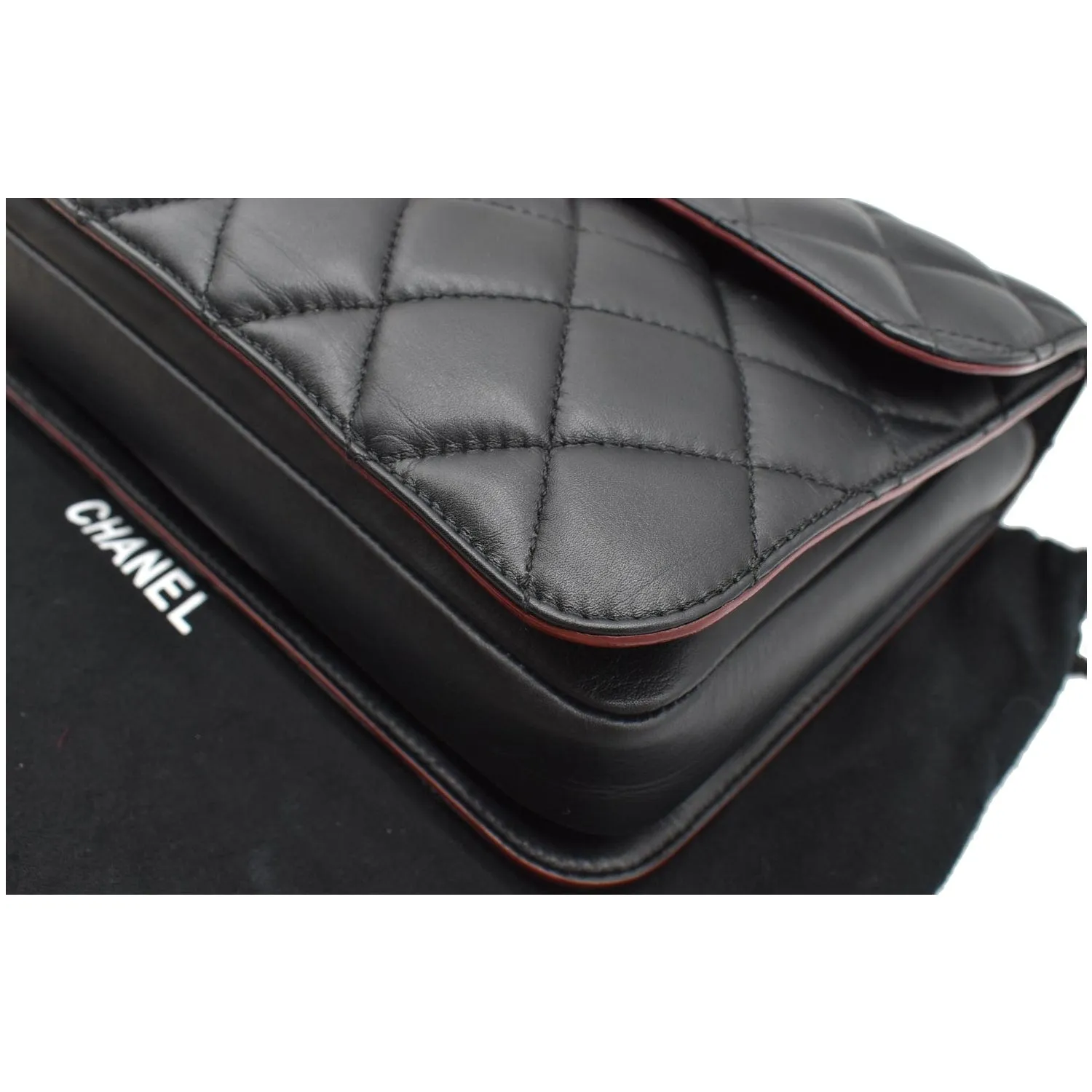 CHANEL Perfect Edge Large Quilted Leather Shoulder Bag Black