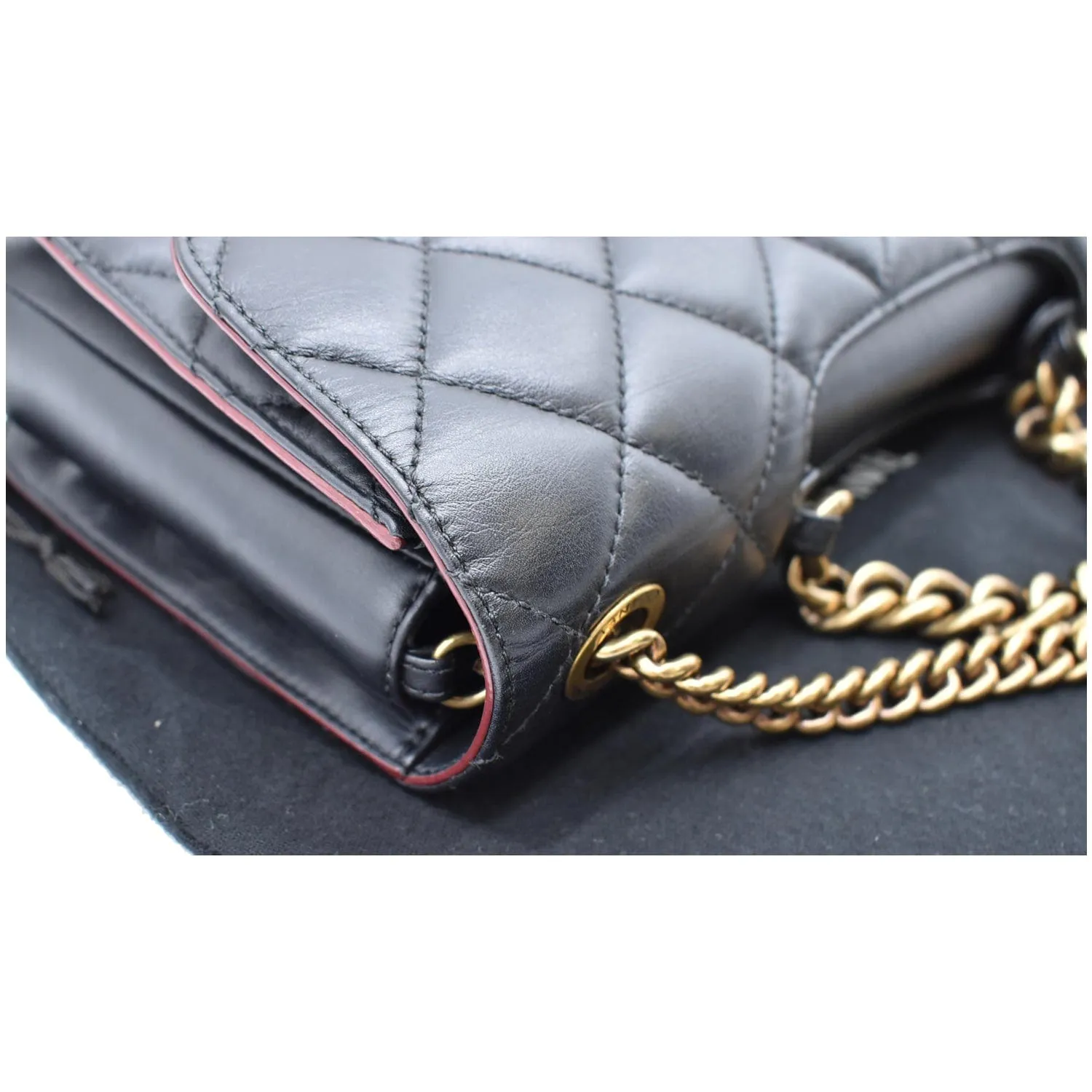 CHANEL Perfect Edge Large Quilted Leather Shoulder Bag Black