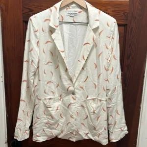 Charlie Holiday Chili Pepper blazer size 4