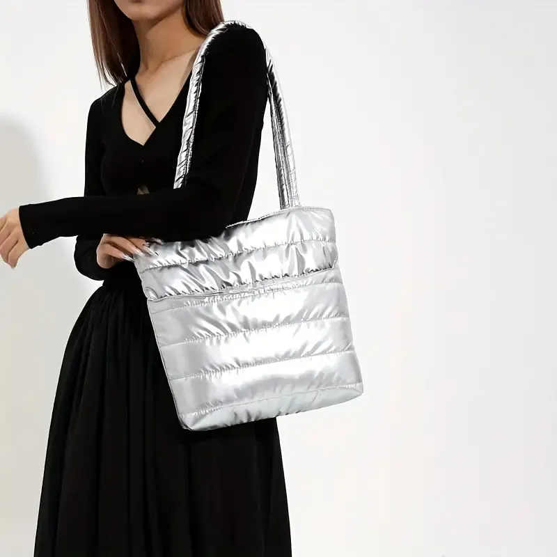 Chic Quilted Large Tote Bag