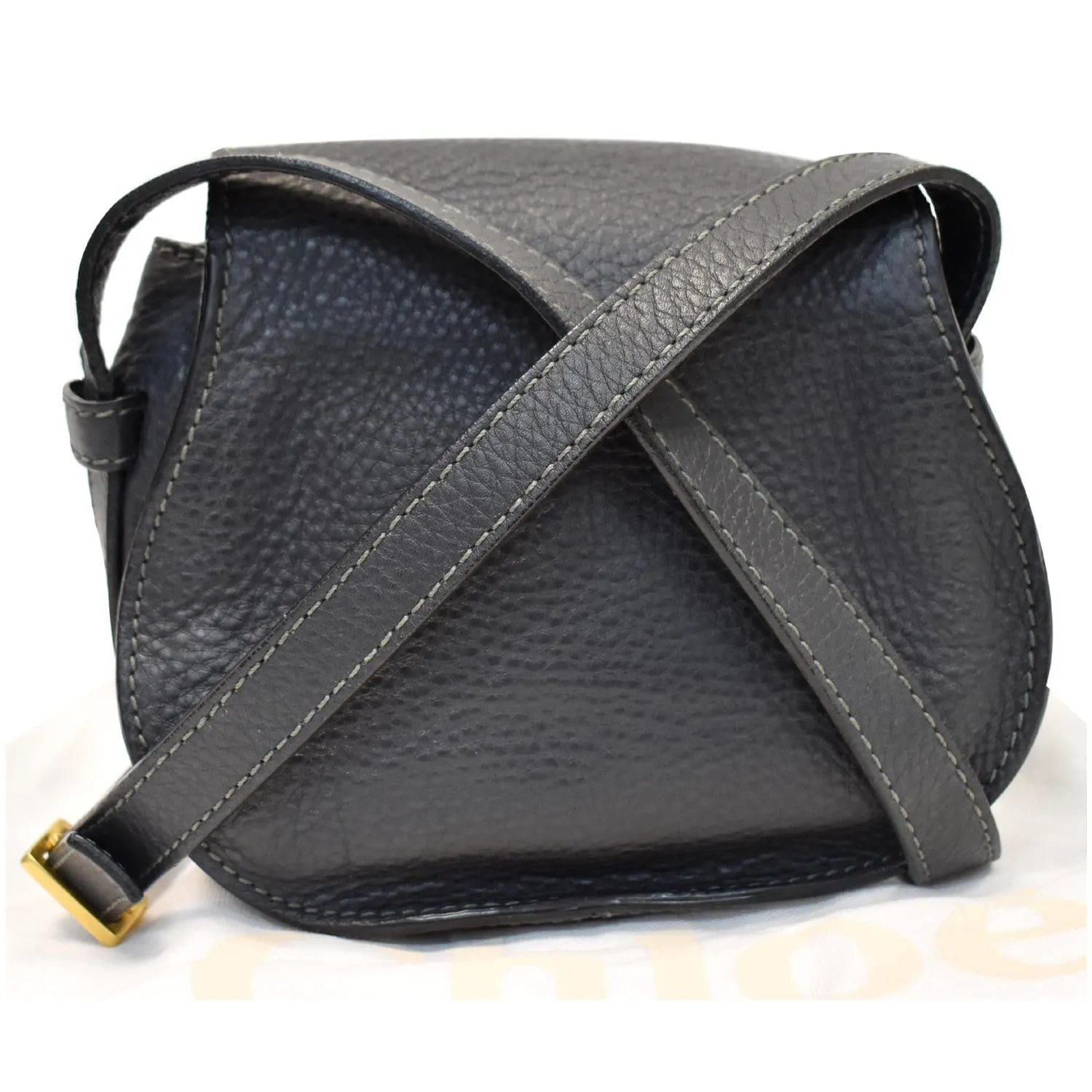CHLOE Mini Marcie Leather Crossbody Bag Black
