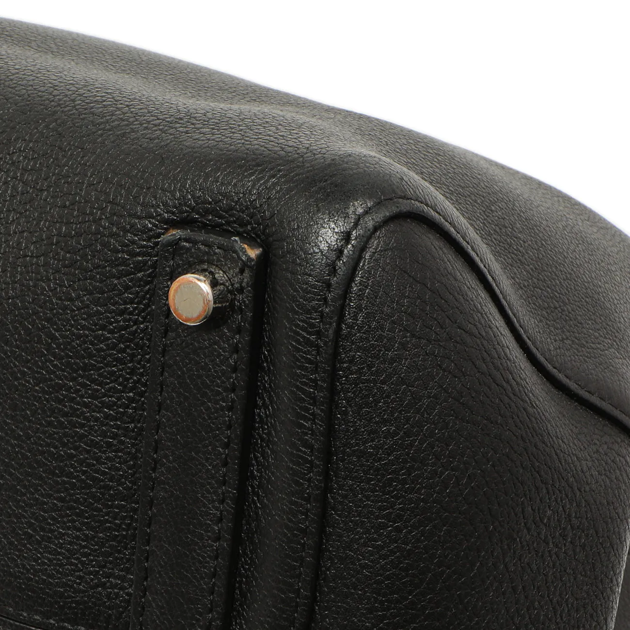 Christian Dior Black Grained Calfskin Large Open Bar Tote